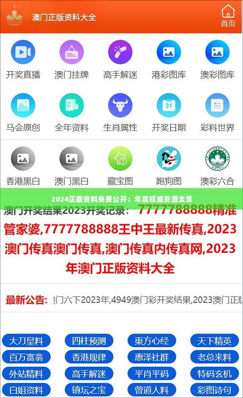 2024正版資料免費公開，獲取優(yōu)質資源的全新途徑，優(yōu)質資源獲取新途徑，2024正版資料免費公開