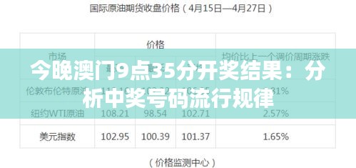 今晚澳門9點(diǎn)35分特號