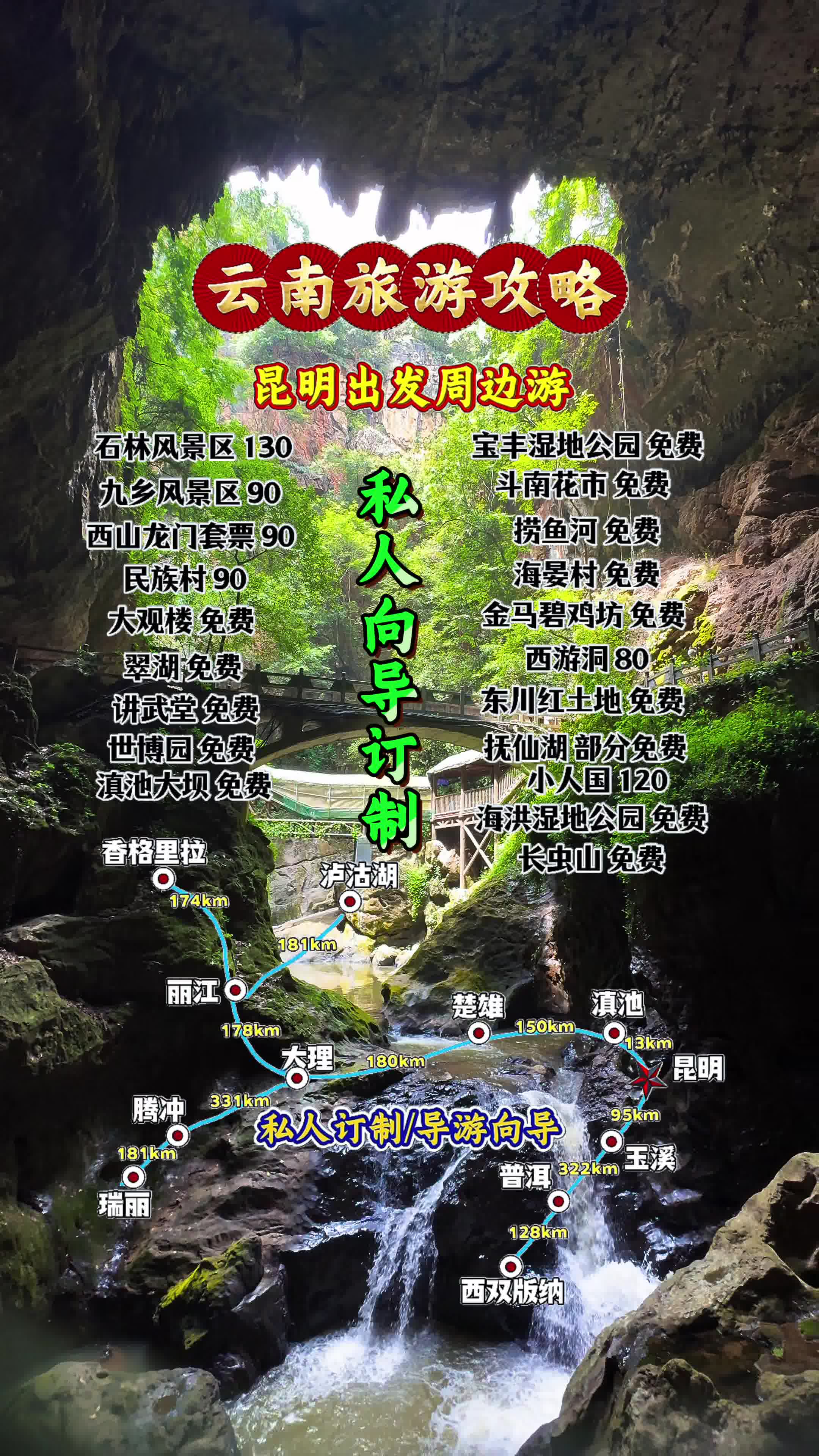 昆明周邊好玩的旅游景點推薦，昆明周邊必游景點推薦