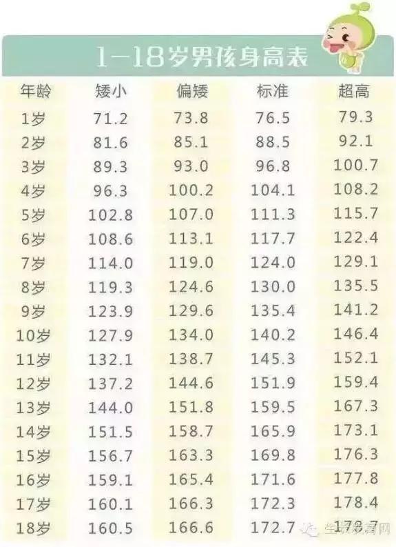 關(guān)于1至18歲男生的標(biāo)準(zhǔn)身高表及其影響因素，揭秘成長密碼，揭秘男孩標(biāo)準(zhǔn)身高表與成長影響因素